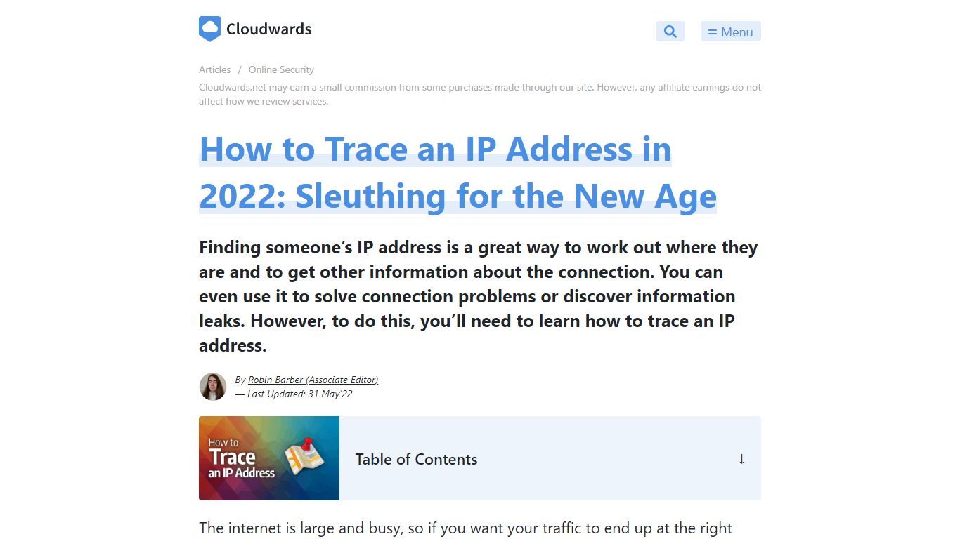How to Trace an IP Address in 2022 [Steps & Tools for Tracing] - Cloudwards